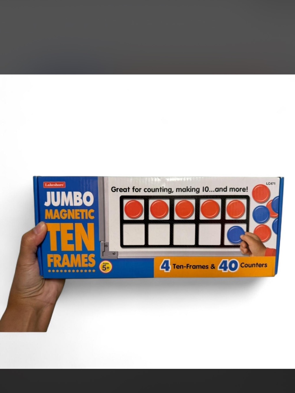 Jumbo Magnetic Ten Frames
